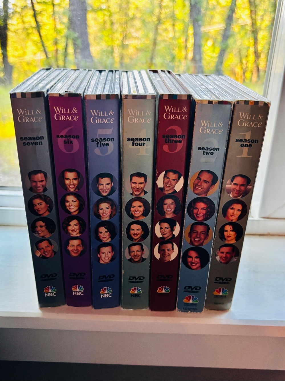Will & Grace Complete Seasons 1-7 DVD Box Set - Multicolor Used /good